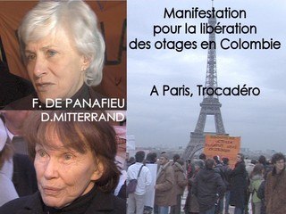 MANIF OTAGES EN COLOMBIE au TROCADERO