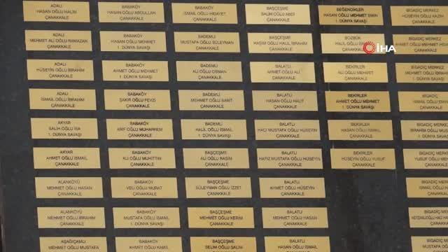 Son dakika haberi! 1915 Çanakkale Köprüsü'nün açılışı öncesi 69 kırsal mahalleye Şehitler Abidesi yapıldı- 3 yıllık çalışmayla Çanakkale Şehitlerinin isimleri ortaya...