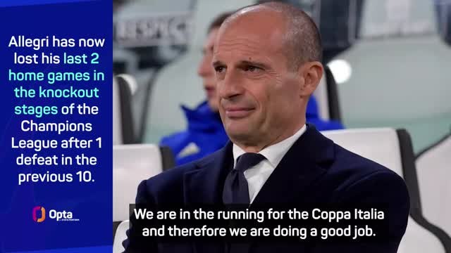One of our best games despite defeat - Allegri on Juventus shock UCL exit