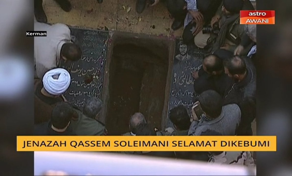 Jenazah Qassem Soleimani selamat dikebumikan