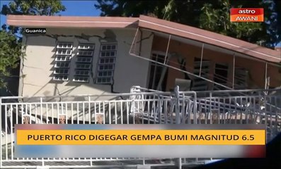 Puerto Rico digegar gempa bumi magnitud 6.5