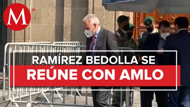 AMLO recibe al gobernador de Michoacán en Palacio Nacional