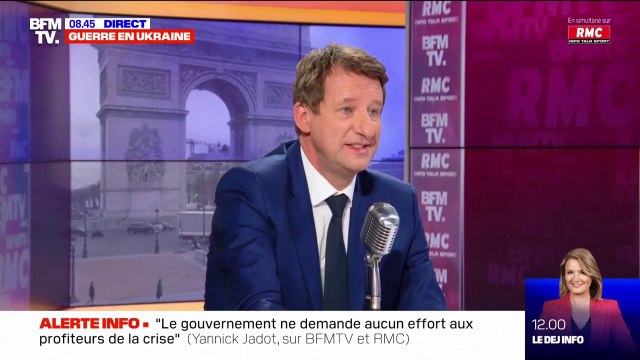 Guerre en Ukraine: Yannick Jadot propose qu'il y ait un acheteur unique européen pour le gaz et le pétrole