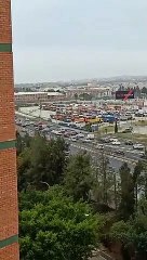 La convocatoria en la explanada del recinto ferial de Málaga.