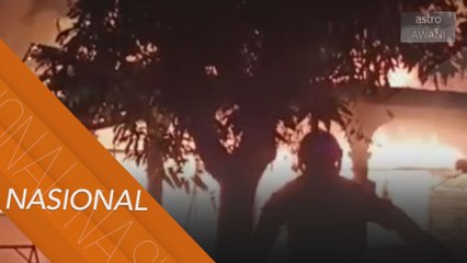 Sebuah rumah di Felda Kerteh musnah dalam kebakaran