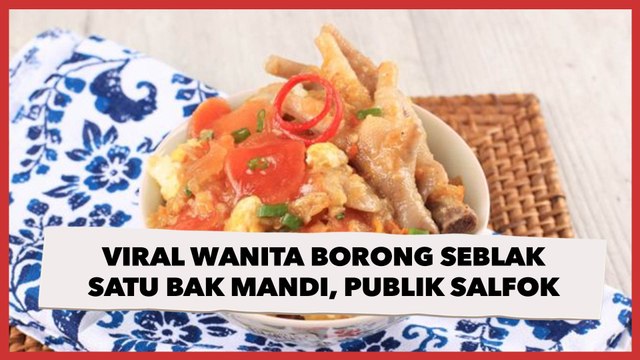 Viral Wanita Borong Seblak Satu Bak Mandi, Publik Malah Salfok Lihat Tampilannya