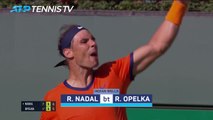 Nadal chops down big man Opelka to extend win streak