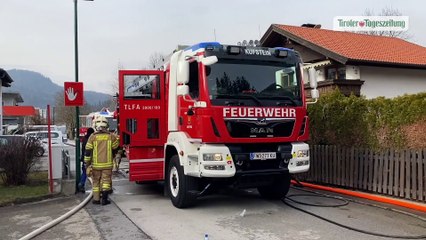 Garagenbrand in Kufstein: Feuerwehr verhinderte Schlimmeres