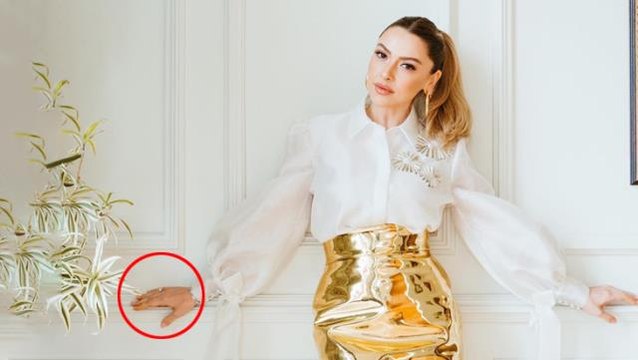 Mehmet Dinçerler ile sessiz sedasız nişanlanan Hadise, alyansıyla ilk pozlarını verdi