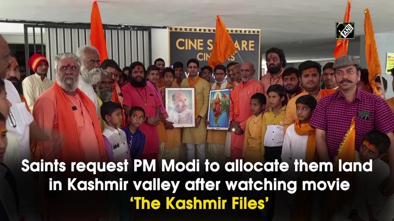Saints request PM Modi to allocate them land in Kashmir after watching ‘The Kashmir Files’