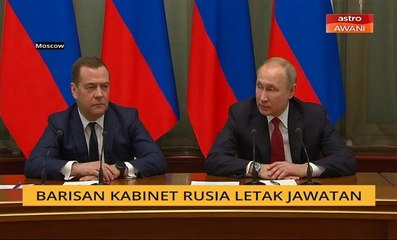 Barisan Kabinet Rusia letak jawatan