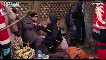 بدون تعليق: قصف روسي لمبنى سكني في كييف