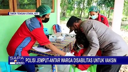 Kisah Raymundus, Anak Disabilitas yang Dibopong Polisi Demi Ikut Vaksinasi Covid-19
