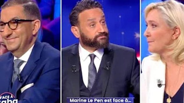Non ! : Marine Le Pen très sèche lorsque Cyril Hanouna demande si Jean Messiha lui a manqué