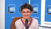 Nathalie Arthaud, candidate de Lutte Ouvrière à l'élection présidentielle face à Stephan Brousse, chef d'entreprise