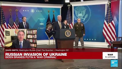 Biden slams 'war criminal' Putin as Ukraine civilian horror grows