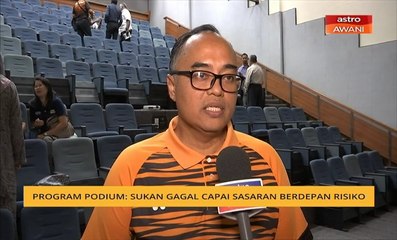 Program Podium: Sukan gagal capai sasaran berdepan risiko