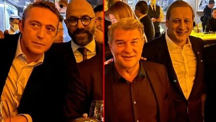 Barcelona Başkanı Laporta, İstanbul'u turladı! Eğlence mekanındaki davete Ali Koç da katıldı