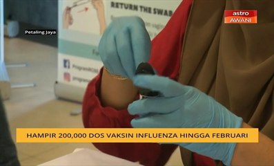 Hampir 200,000 dos vaksin influenza hingga Februari
