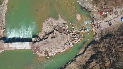 Sinop'ta 3 köyü bağlayan köprü yoluna ulaşım sağlanamıyor