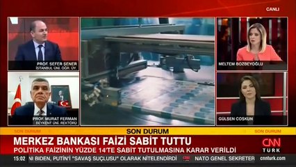Merkez Bankası faizi sabit tuttu