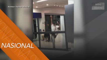 Lelaki Wuhan mengamuk ketika ditahan di Senai