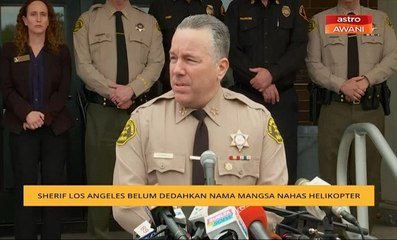Sherif Los Angeles belum dedahkan nama mangsa nahas helikopter