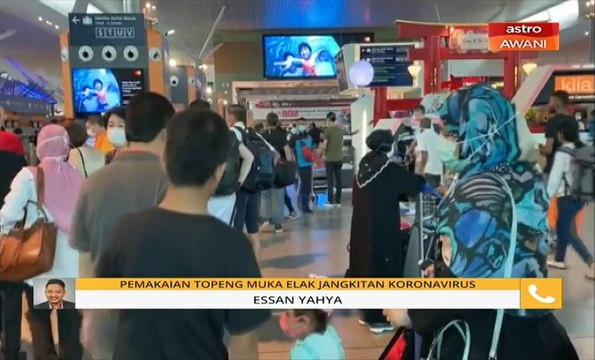 Pemakaian topeng muka elak jangkitan koronavirus