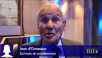Jean d'Ormesson: "Rendre l'Académie Française aux femmes!"
