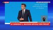 Emmanuel Macron : «Le projet que je souhaite vous présenter aujourd’hui c’est à la fois le fruit d’une cohérence.. […] et il est évidemment ancré dans le moment qui est le nôtre»