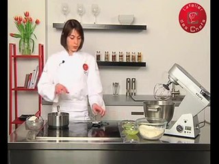 Macaron au sucre cuit, chocolat etgingembre frais