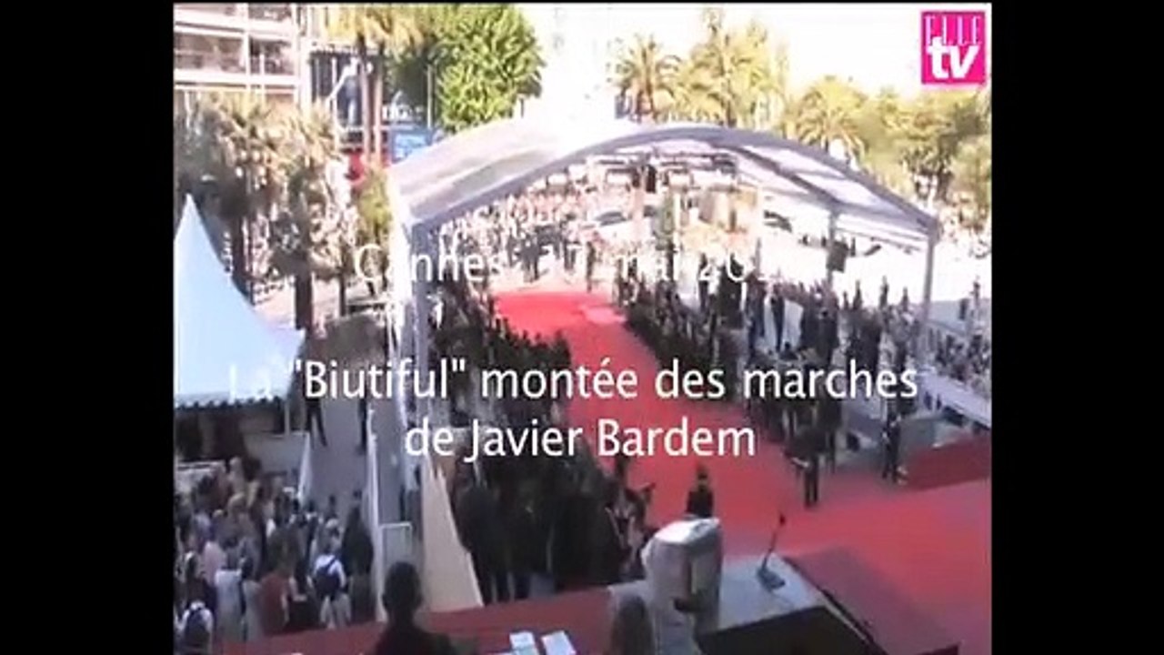 Festival de Cannes 2010 : la "Biutiful" montée des marches de Javier Bardem