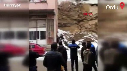 Ordu’da rögar taşması sonucu heyelan: 3 bina tahliye edildi