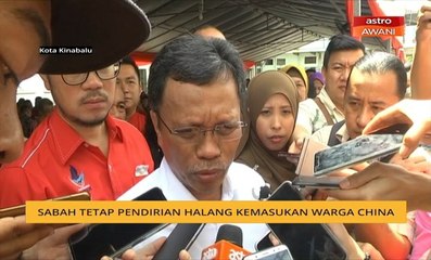 Koronavirus: Sabah tetap pendirian halang kemasukan warga China