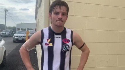 Devonport's Cohen Stephenson after the preliminary final win over Wynyard
