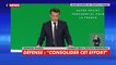 Emmanuel Macron : «Il nous faut intensifier nos investissements pour pouvoir affronter une guerre de haute intensité qui peut revenir sur notre continent»