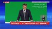 Emmanuel Macron : «Il nous faut intensifier nos investissements pour pouvoir affronter une guerre de haute intensité qui peut revenir sur notre continent»