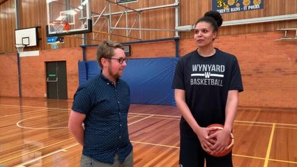 Wynyard import Oceana Hamilton chatting with The Advocate's Jarryd McGuane