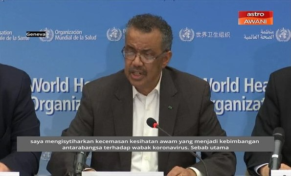 WHO isytihar koronavirus krisis kecemasan kesihatan awam global