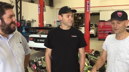 Burnie Thousands competitors Jason White and Adam Gowans