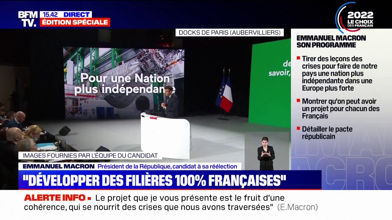Emmanuel Macron: "Nous transformerons Pôle emploi en France travail pour mettre en commun les compétences de Pôle emploi, des régions, des missions locales. Il y a une trop grande segmentation aujourd'hui"