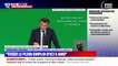 Emmanuel Macron: "La réforme que je souhaite mener, c'est d'augmenter progressivement l'âge légal à 65 ans, de prendre en compte les carrières longues, les questions d'invalidité et la réalité des métiers et des tâches pour avoir un système juste"