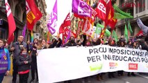 Manifestación Profesores al paso por Via Laietana