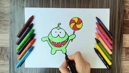 HOW TO DRAW OM NOM,EASY DRAWING,STEP BY STEP DRAWING FOR KIDS,EASY ART