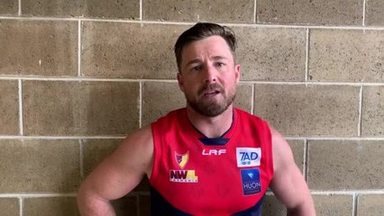 Retiring Latrobe legend Gavin Woodcock after the win over East Devonport