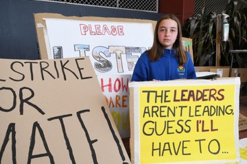 Jessie Gates at School Strike 4 Climate 2020