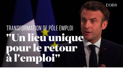 Emmanuel Macron veut transformer Pôle Emploi en "France Travail"
