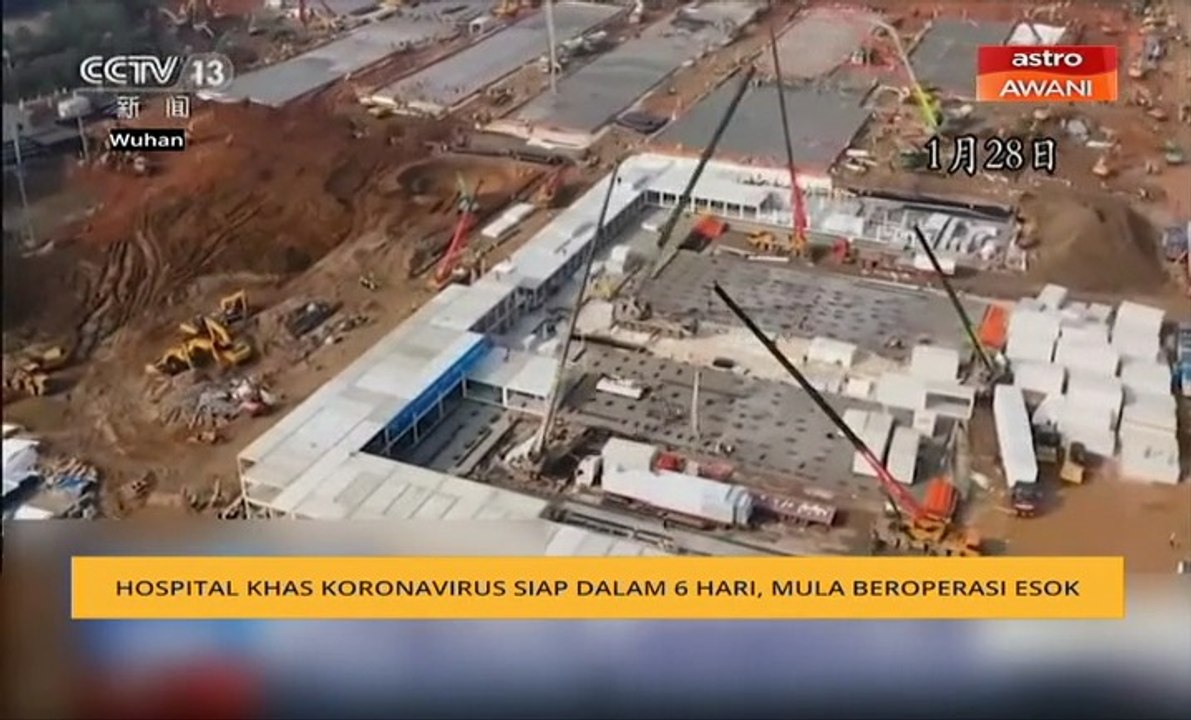 Hospital khas koronavirus siap dalam 6 hari, mula beroperasi esok