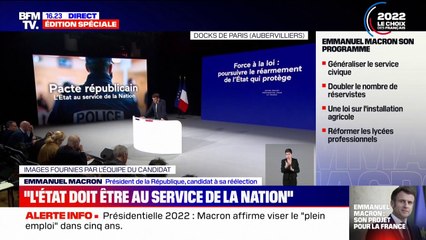 Emmanuel Macron promet de créer "200 brigades de gendarmerie" et de "doubler la présence des forces de sécurité intérieure"