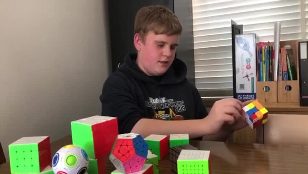 Devonport teen showcases cubing skills